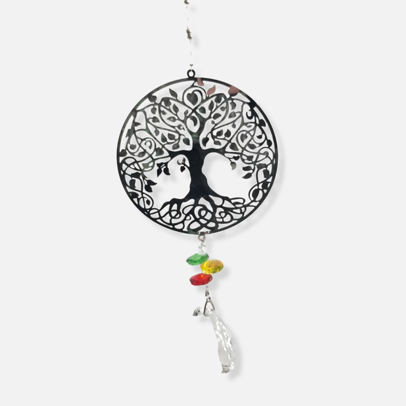 Unknown Other - Chakra Tree of Life Sun Crystal Suncatcher